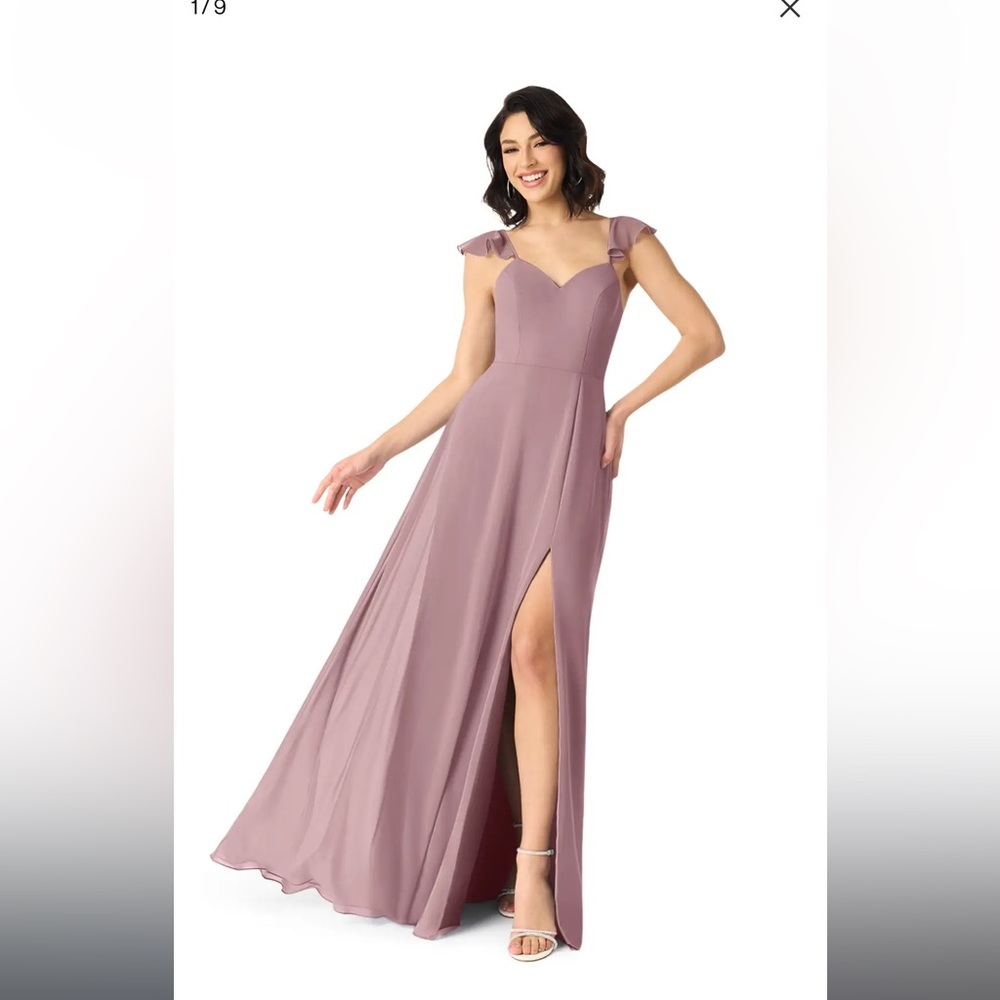 Azazie Everett Dusty Rose Size 10 NWT